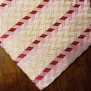 Giorgio Armani 100% Silk Stripe Hand Made In Italy